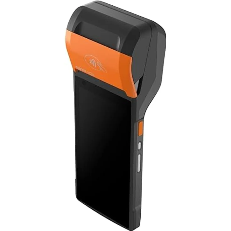 Sunmi T5940 V2S, 4G Barcode-Scanner mit 2GB RAM, 16GB Speicher, 5,45 Zoll Multi-Touchdisplay, Orange-Schwarz – Bild 4
