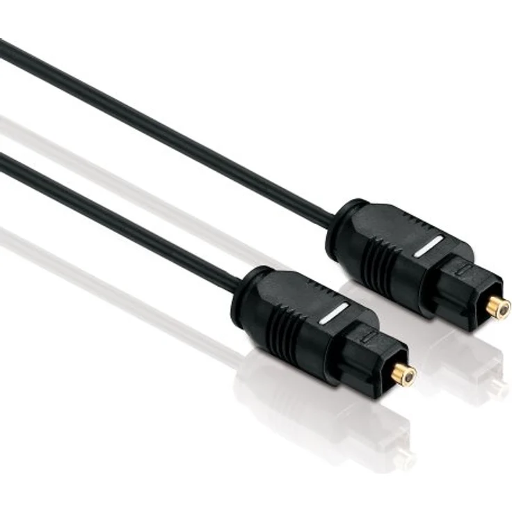 HDSupply TC010-020 Toslink S-PDIF Audio Kabel, optisch LWL, Stecker-Stecker, 2,2mm, 2,00m, schwarz – Bild 2