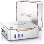 NiPoGi GK3 Plus Mini PC 16GB RAM 512GB M.2 SSD, 12th Gen Intel Alder Lake-N95 (bis zu 3,4 GHz) Mini PC Windows 11 Pro, 2X HDMI+VGA, 4K UHD, WiFi 5, BT 4.2, VESA/Home/Business Mini-Desktop-Computer