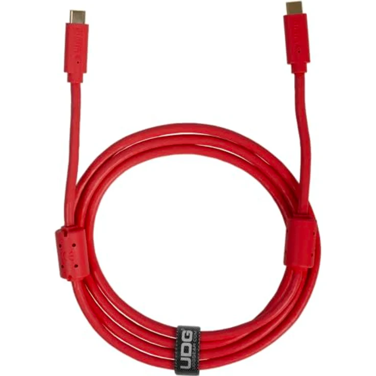 UDG Ultimate USB Cable - USB 3.2 C-C, Audio-optimiert, vergoldete Stecker, rot, gerade, 1.5 m (U99001RD) – Bild 2
