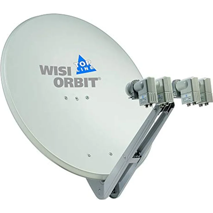 WISI Orbit Topline Satelliten Offset-Antenne OA85G in Lichtgrau ? 85cm Reflektor aus Aluminium mit 40mm LNB-Halterung, Feedarm und Mastschellen ? Komplette Sat Antenne mit Montagezubehör – Bild 6
