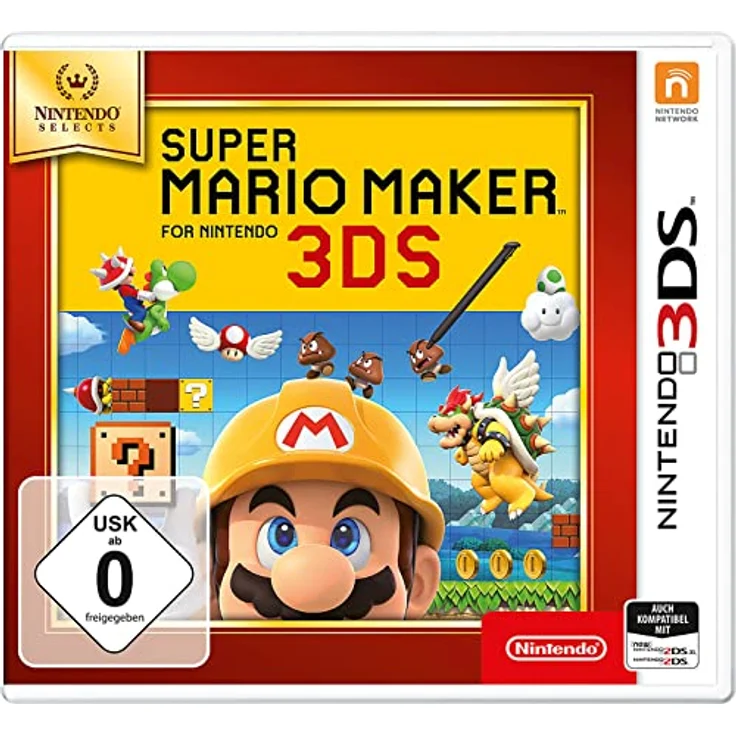Nintendo Super Mario Maker, Nintendo Selects für 3DS - Kreatives Spiel für Levelgestaltung und -sharing – Bild 1