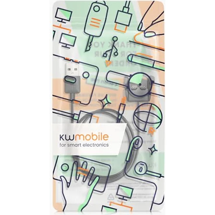 kwmobile USB-Ladekabel für Garmin Vivosmart HR / Approach X40 Schwarz – Bild 8
