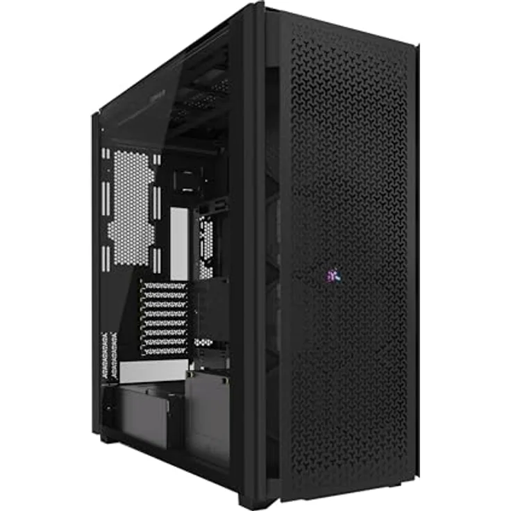 CORSAIR 9000D RGB Airflow Super Full-Tower-PC-Gehäuse – Keine Ventilatoren Inbegriffen – iCUE LINK-System-Hub Inbegriffen – Schwarz