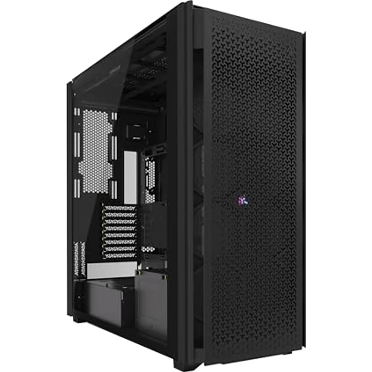 CORSAIR 9000D RGB Airflow Super Full-Tower-PC-Gehäuse – Keine Ventilatoren Inbegriffen – iCUE LINK-System-Hub Inbegriffen – Schwarz – Bild 1