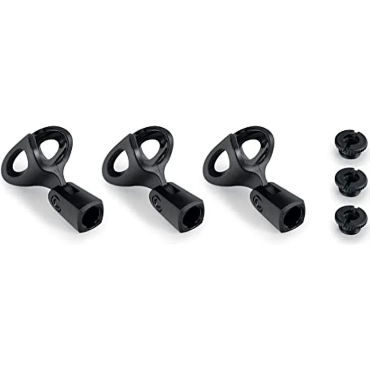 Pronomic DM-58-C Vocal Mikrofon 3er Set im Koffer - 3 dynamische Mikrofone mit Nieren-Charakteristik - Elastisch gelagerte Kapsel - Ein-/Aus-Schalter - Mikrofonklemmen - Koffer - Schwarz – Bild 5