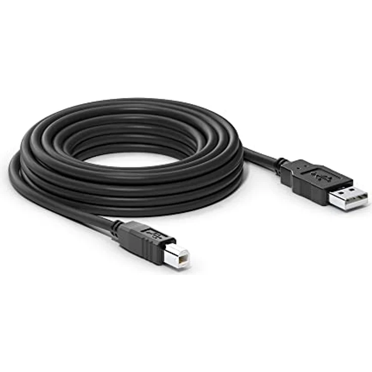 Sonero® USB 2.0 Kabel, Verbindungskabel, Druckerkabel, A-Stecker auf B-Stecker, 480 Mbit/s, schwarz, 1,00m – Bild 3