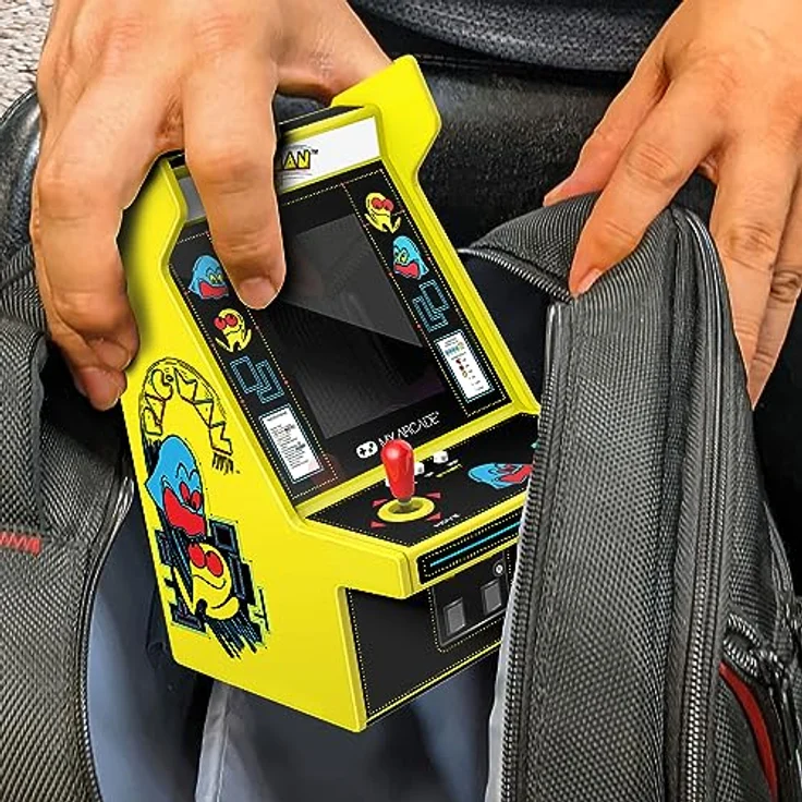 My Arcade PAC-MAN MICRO PLAYER PRO, tragbare Retro-Konsole mit klassischem PAC-MAN Spiel, gelb – Bild 6