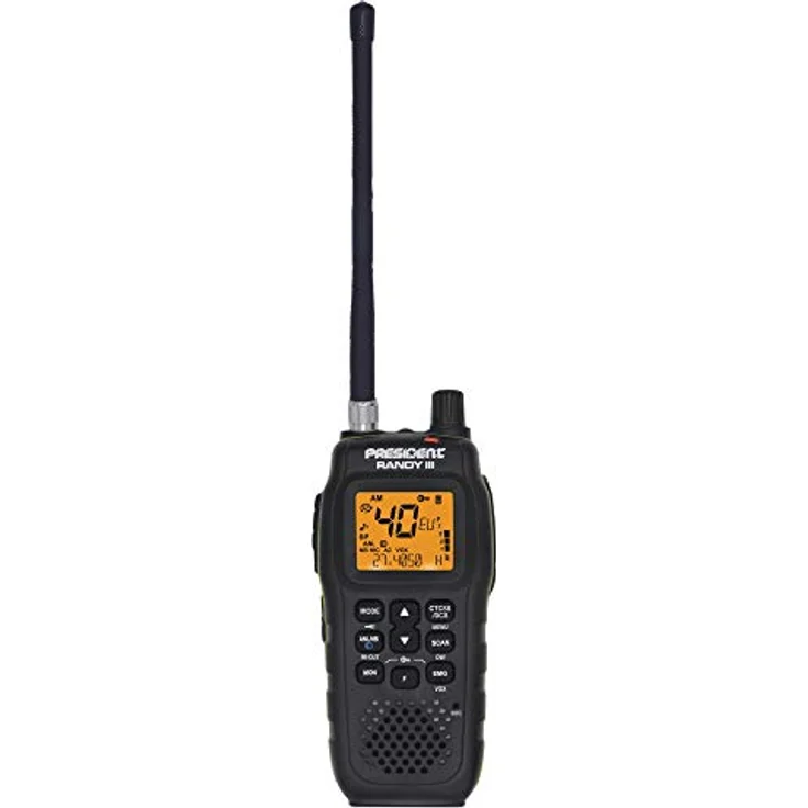 President ASC PRÄSIDENT Randy III, CB-Handfunkgerät mit 40 Kanälen, automatischer Rauschsperre und tragbarem Lithium-Ionen-Akku – Bild 4