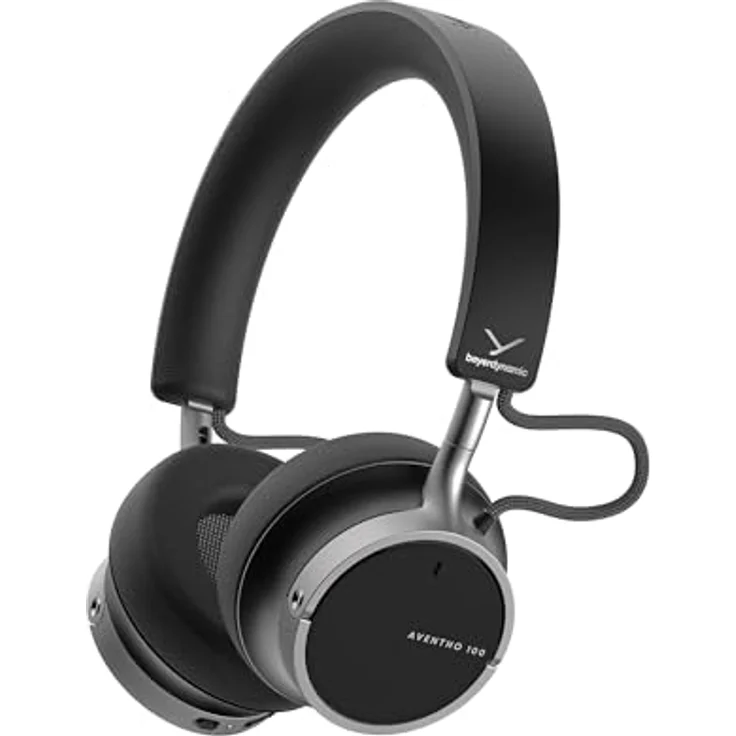 beyerdynamic AVENTHO 100, Wireless On-Ear Kopfhörer mit ANC, bis zu 60 Stunden Akkulaufzeit, schwarz, App-Update verfügbar – Bild 1