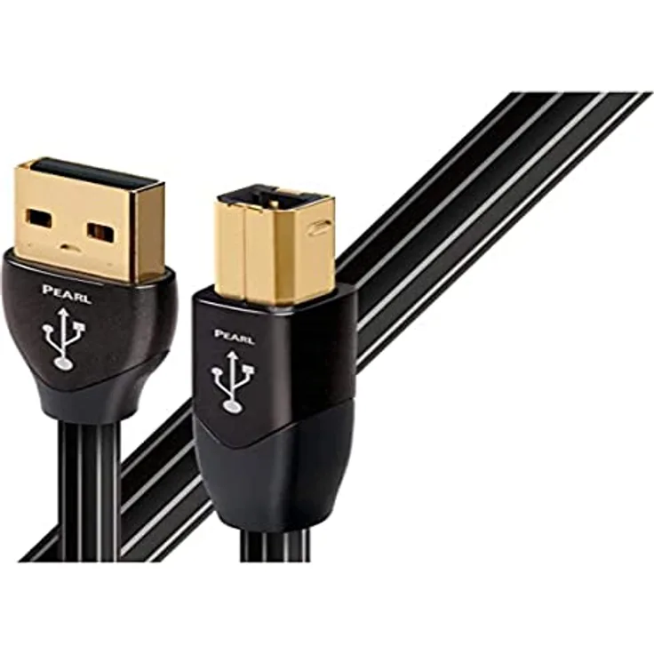 AudioQuest 3m Pearl USB A-B 3m USB A USB B Stecker schwarzes USB Kabel - USB Kabel (3m, USB A, USB B, 2.0, Stecker/Stecker, Schwarz)
