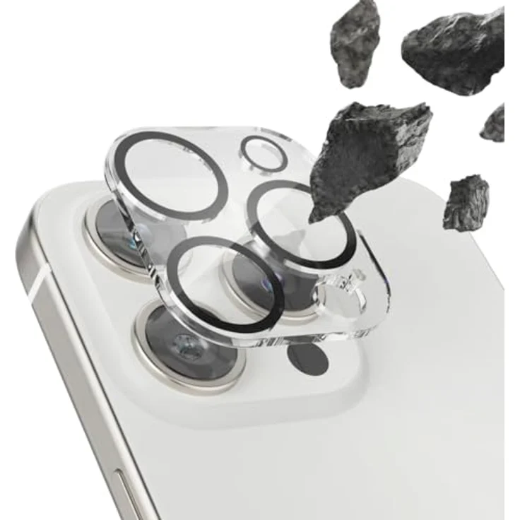 Hama Cam Protect Kameraobjektivschutz gehärtetes Glas 9H für Apple iPhone 16 Pro / 16 Pro Max, stoßfest und kratzresistent – Bild 2