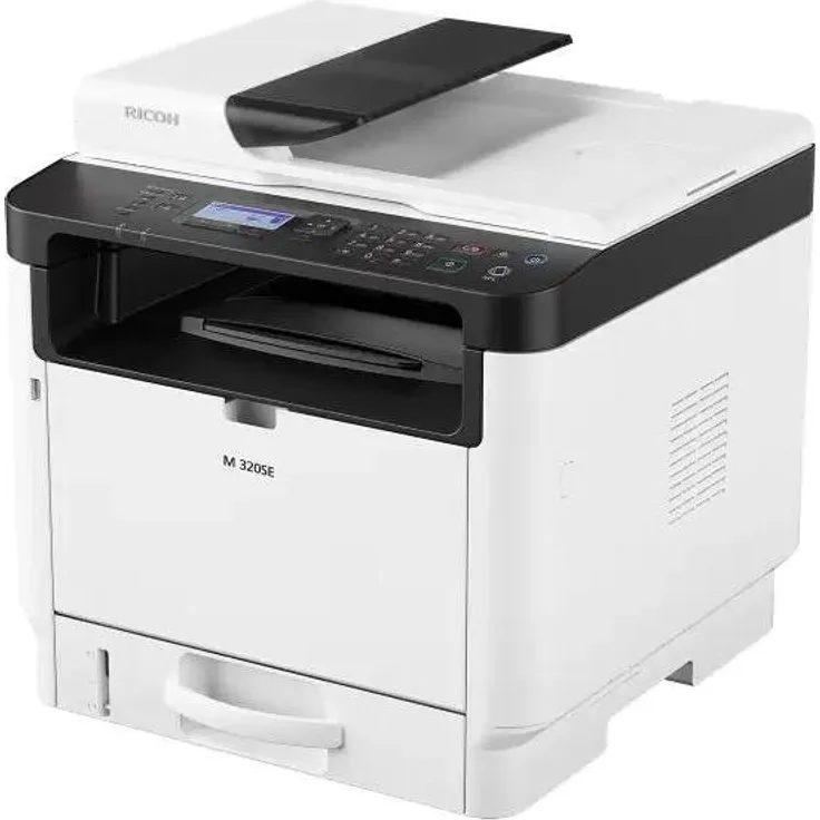Ricoh M 320FSE A4, monochromer Laser Multifunktionsdrucker, 4 in 1 mit 32 Seiten/Minute Druckgeschwindigkeit