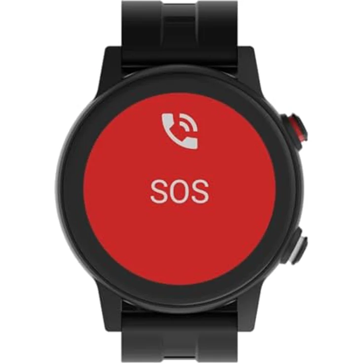 James R9 Notrufuhr & JAMES Locator, SOS-Notruf, GPS-Ortung, Sturzmelder, Geofence, AMOLED-Display, IP67 Wasserschutz, Schwarz, Premium Bundle – Bild 4