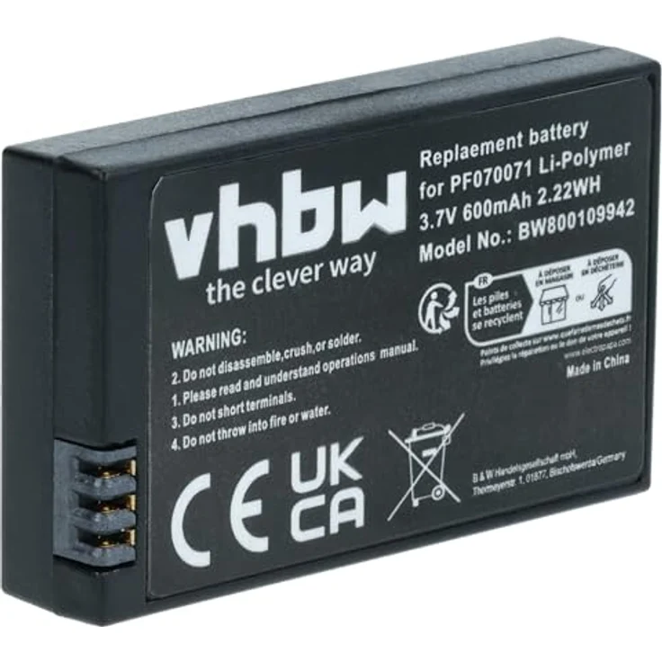 vhbw Li-Polymer Akku 600mAh (3.7V) für Drohne Multicopter Quadrocopter Parrot Mambo, Swing, Jumping Race Tuk-Tuk wie PF070071. – Bild 2