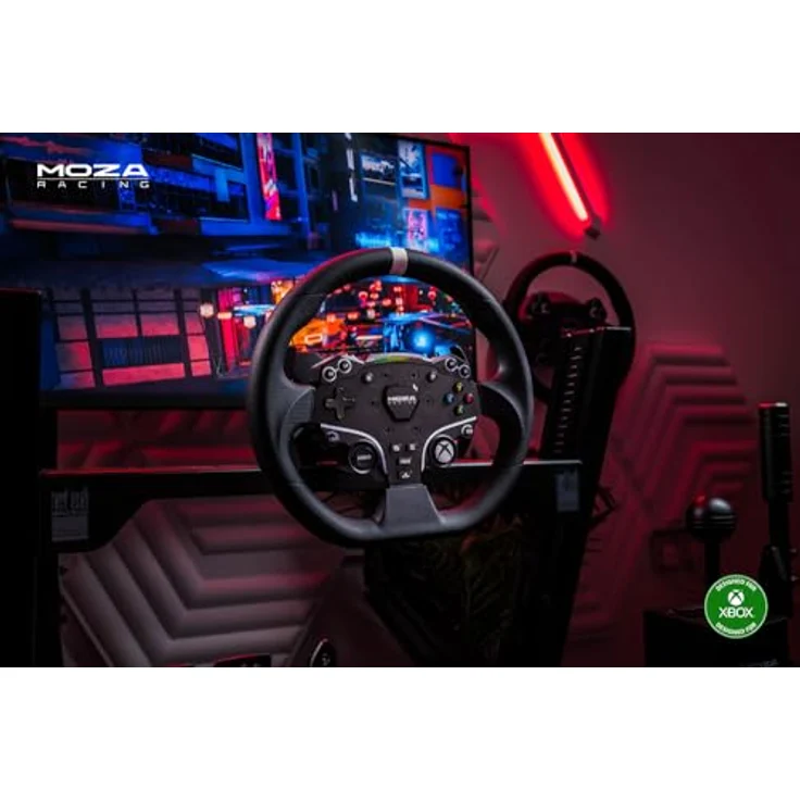 MOZA RACING R3 Racing Set, Gaming-Lenkrad für XBOX und PC mit DD R3 Wheelbase, 22 programmierbaren Tasten und SR-P Lite Pedalen, Schwarz – Bild 9