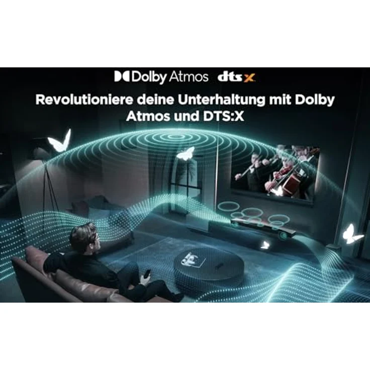 TCL Q75H 5.1.2 Kanal RayDanz Technologie Dolby Atmos & DTS:X Soundbar mit kabellosem Subwoofer, HDMI 2.1 und BT 5.3, Schwarz – Bild 5