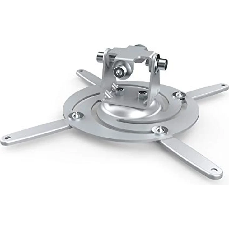 PureMounts PM-SPIDER-PLUS-S Beamer Deckenhalterung, neigbar 25°, drehbar, Deckenabstand: 225mm, Traglast max. 15kg, Lochabstand 180-310mm, silber – Bild 10