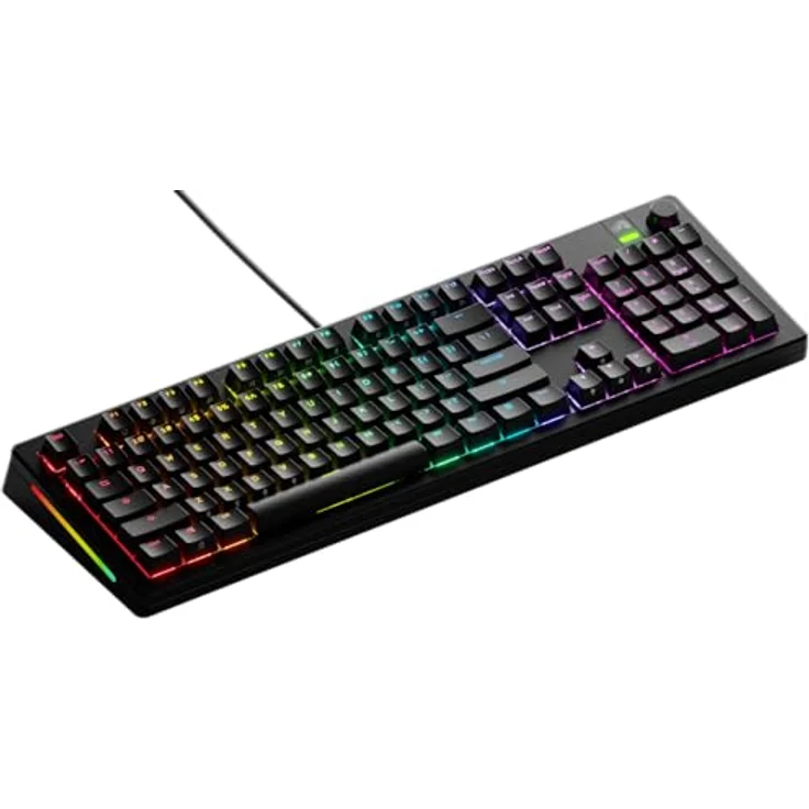 GLORIOUS Gaming GMMK 3, Mechanische Tastatur Full Size 100%, Hot-Swap (3/5-Pin), Doubleshot-PBT-Tastenkappen, modulares Dichtungssystem, Programmierbarer Drehknopf, Amerikanische QWERTY - Schwarz – Bild 1