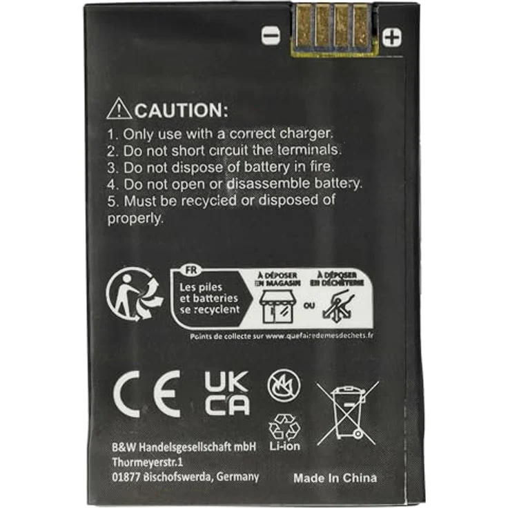 vhbw Akku Ersatz für Motorola BT110, 1800 mAh Lithium-Ion, wiederaufladbar, für Funkgeräte – Bild 4