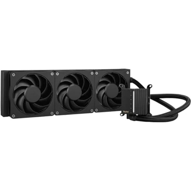 ASUS ProArt LC 360 All-in-One Flüssig-CPU-Wasserkühlung (mattschwarz, 3x Alphacool Apex Stealth Metal Power-Lüfter, Systemstatusanzeige, 3000 U/min, leiser Betrieb) – Bild 4