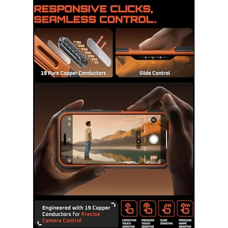 i-Blason GA843439159761, Smartphone Hülle für Apple iPhone 17 Pro, Rot, mit integrierter Standfunktion und MagSafe-kompatibel – Bild 7