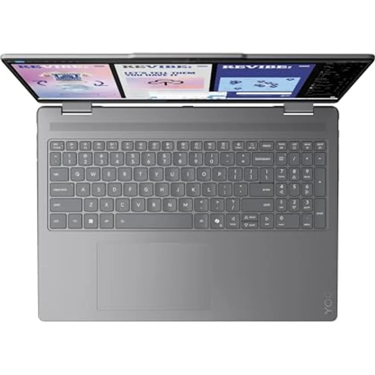 LENOVO Yoga 7i, Convertible mit 16 Zoll OLED-Display, Intel® Core™ Ultra 7 258V, 32 GB RAM, 1 TB SSD, Arc™ GPU, inkl. Lenovo Pen, Luna Grey, Windows 11 Home – Bild 2