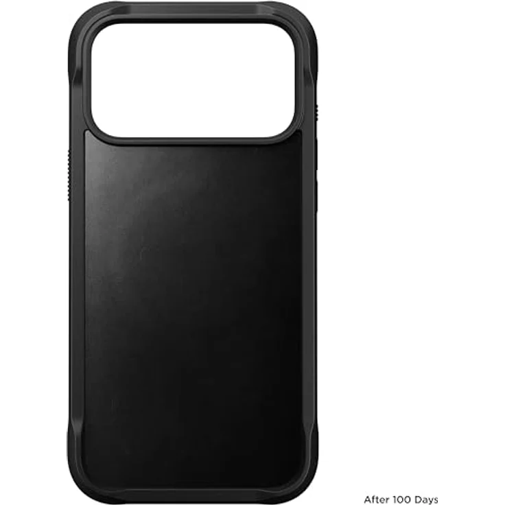 NOMAD Rugged Leather Case für iPhone 17 Pro Max, MagSafe-kompatible Schutzhülle aus Polycarbonat mit TPU-Bumper und matte PET-Rückseite, Black Horween – Bild 3