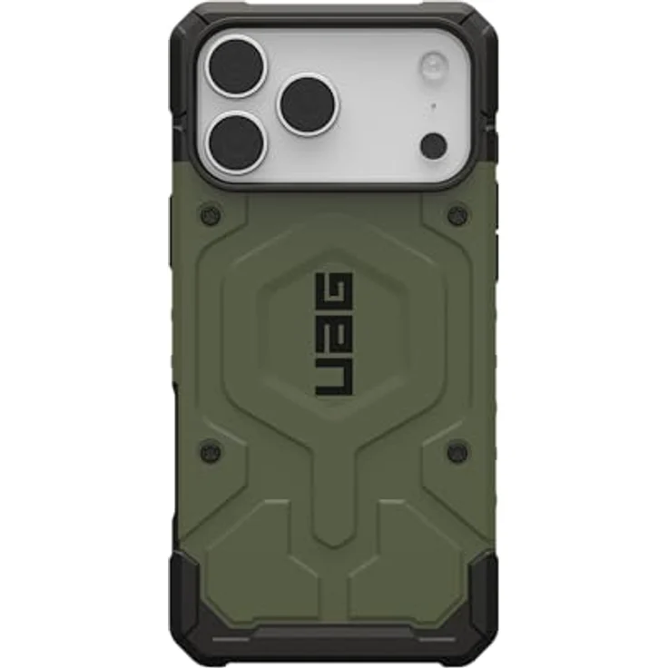 URBAN ARMOR GEAR Pathfinder MS Hülle für Apple iPhone 17 Pro Max, Militärstandard Fallschutz, Wireless Charging, magnetisches Aufladen, Olive – Bild 3