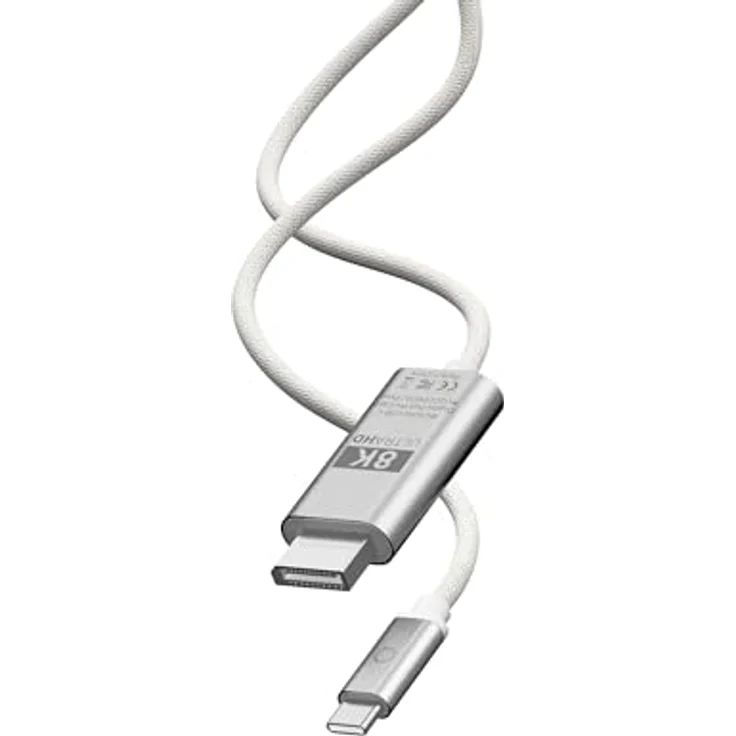 Linq Connects 8K/60Hz USB-C auf DisplayPort Pro Kabel, 2m, robuste Verarbeitung, Plug & Play – Bild 1