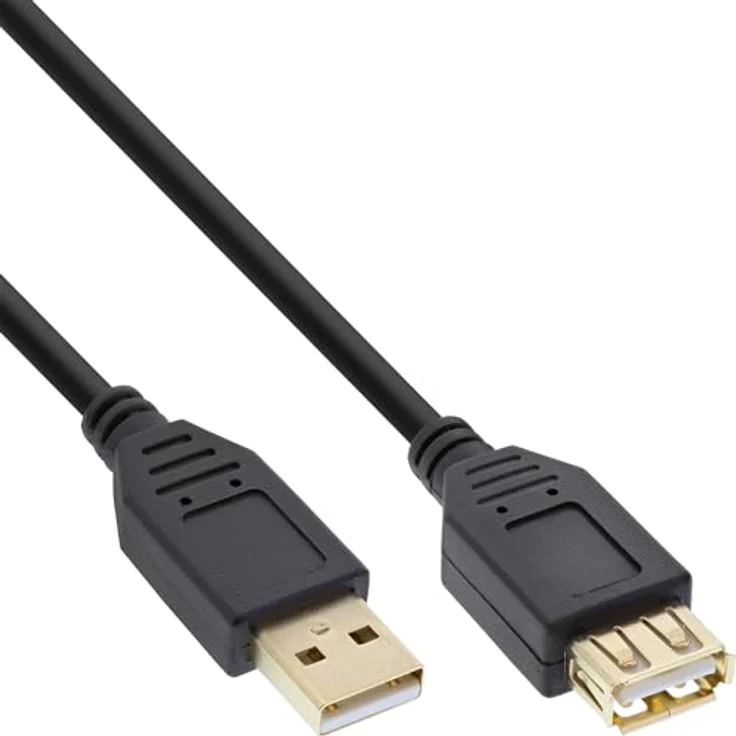InLine USB 2.0 Verlängerung, vergoldete Kontakte - 5m (34605S) – Bild 2