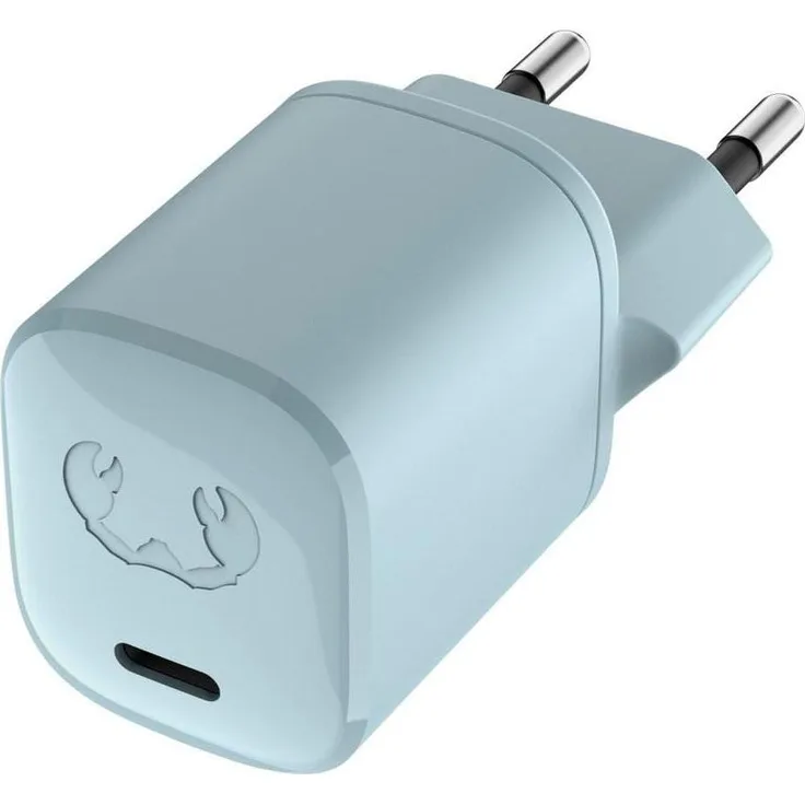 Fresh 'n Rebel USB-C Mini Charger 20W, Dusky Blue - Kompaktes Ladegerät für Smartphones mit 20W Leistung