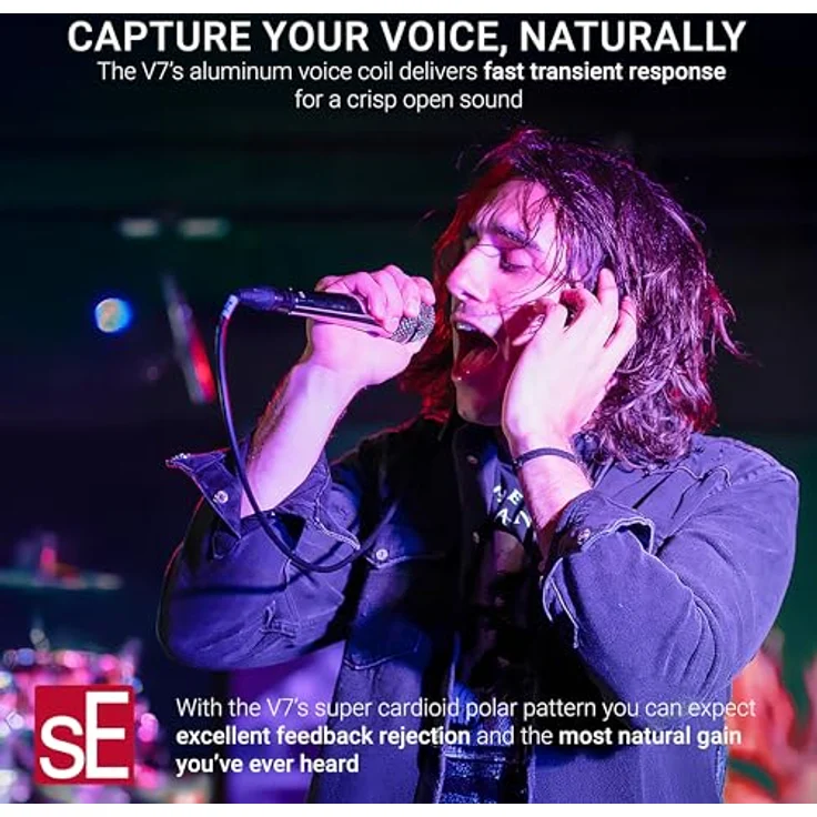 WD Electronics V7 Vintage Edition, Dynamisches Gesangsmikrofon mit DMC7-Kapsel und patentiertem Shockmount – Bild 5