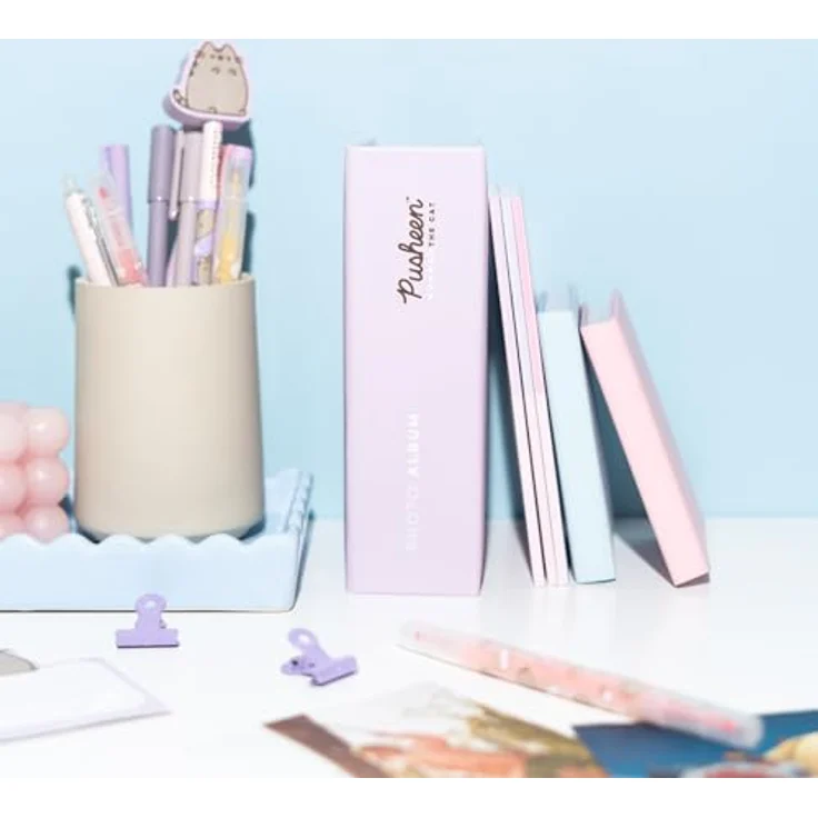 Pusheen Fotoalbum für 100 Fotos, 10x15 cm, Hardcover-Design mit Einstecktaschen – Bild 6