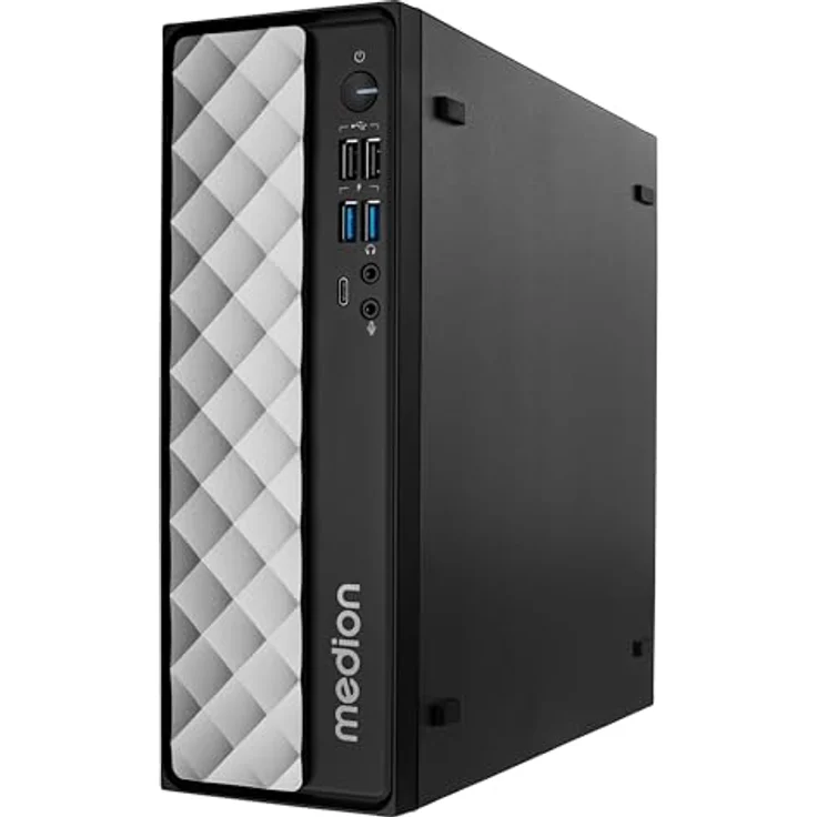 Medion Akoya T80 SFF MD35422, Desktop-PC mit Intel Core i5-12450H, 16 GB RAM, 512 GB SSD, Intel UHD Graphics, grau-schwarz – Bild 1