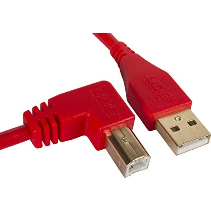 UDG GEAR Kabel USB 2.0 (A-B) – High-Speed-Audio-optimiertes USB 2.0 A-Stecker auf B-Stecker., rot, 1 m – Bild 2
