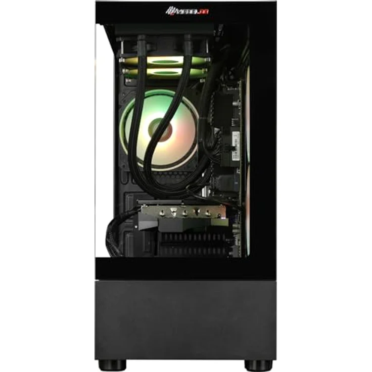 kiebel.de Gaming PC InvaderXS 14, Intel Core i7-14700KF, 32GB DDR4, NVIDIA RTX 5070 12GB, 1TB SSD, Windows 11, schwarz, kompakte Bauweise mit RGB-Lüfter – Bild 6