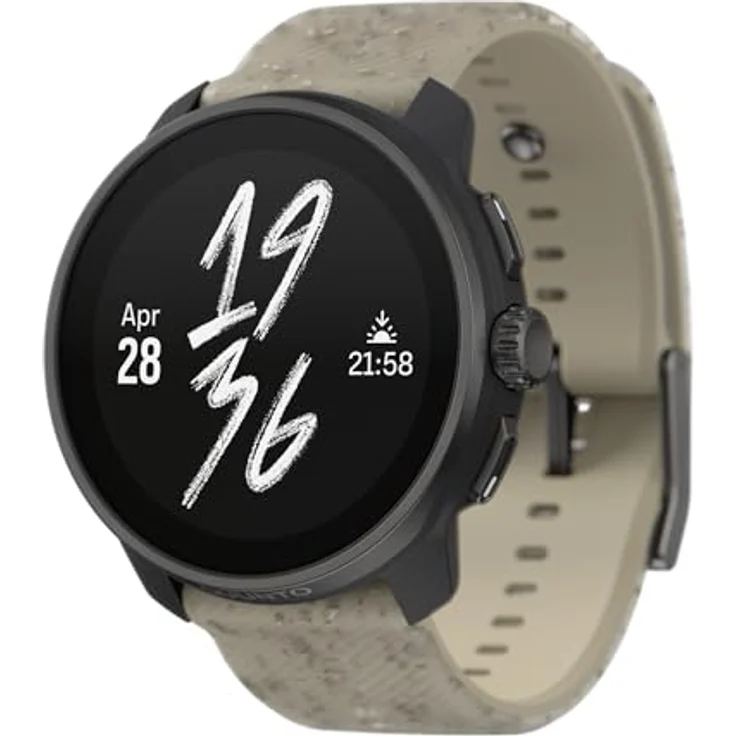 SUUNTO Race S Laufuhr mit AMOLED Touchscreen, Zweifrequenz GPS Sportuhr, HRV & Schlafverfolgung, KI-basierter Trainingsplan, Kostenlose Offline-Karten, 50m Wasserdicht, schwarz – Bild 1