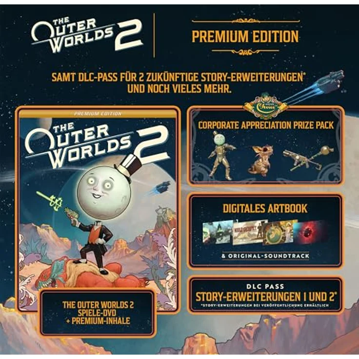Xbox The Outer Worlds 2 – Premium Edition – PS5 Spiel mit Early Access, DLC-Pass, Artbook und Soundtrack [Disc + Code] – Bild 4