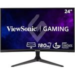 ViewSonic VX2418C 60,5 cm (24 Zoll) Curved Gaming-Monitor (Full-HD, FreeSync Premium, 1 ms, 165 Hz, HDMI, DP, geringer Input Lag, Lautsprecher) Schwarz