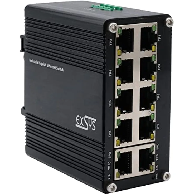 Exsys EX-62025 10-Port Ind. Ethernet Switch