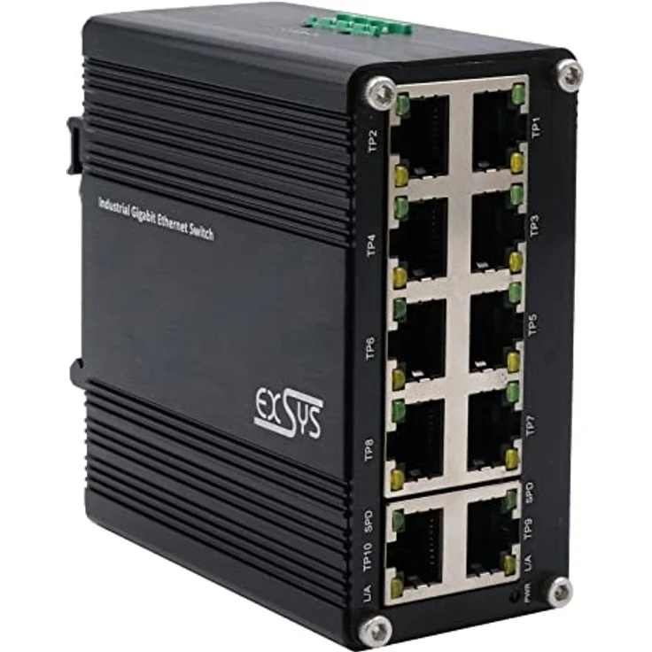 Exsys EX-62025 10-Port Ind. Ethernet Switch – Bild 1