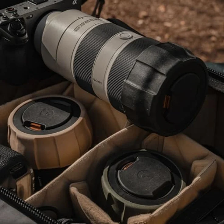 PolarPro Defender Pro Objektivdeckel, robuster Schutz mit AirTag-Speicher, Schwarz, 70-80mm – Bild 2