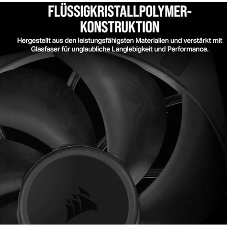 CORSAIR RS120 MAX 120-mm-PWM-Dicker-Lüfter – Hoher Statischer Druck – Flüssigkristallpolymer-Konstruktion – Einzelpackung – Schwarz - Preisvergleich – Bild 5