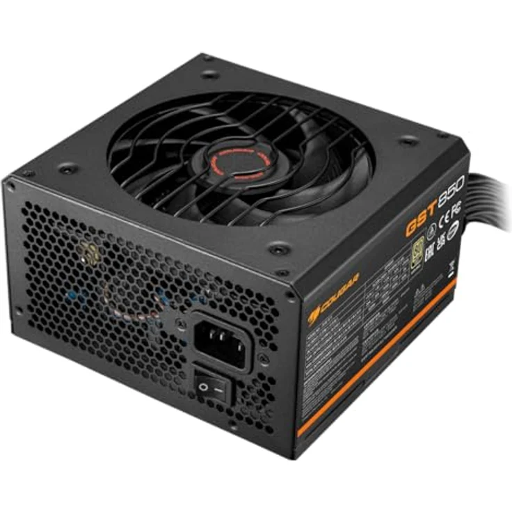 Cougar GST750, PC Netzteil 750W ATX 80 PLUS Gold, PCIe 5.1, nicht-modular, hohe Effizienz bis 91% – Bild 2