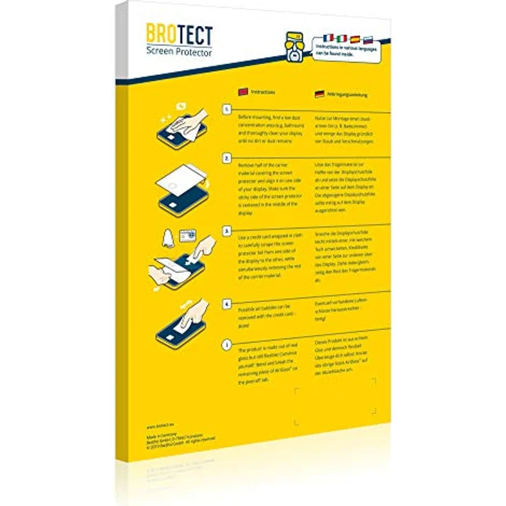 BROTECT Entspiegelungs-Panzerglasfolie für Microsoft Surface Book 2 13.5" Schutzglas Schutz-Folie Matt [Extrem Kratzfest 9H, Anti-Reflex, – Bild 4