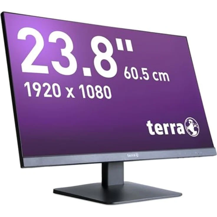 Terra LCD/LED 2448W V2, 23,8 Zoll Full-HD Monitor mit DP/HDMI, schwarz und energieeffizientem Design – Bild 4