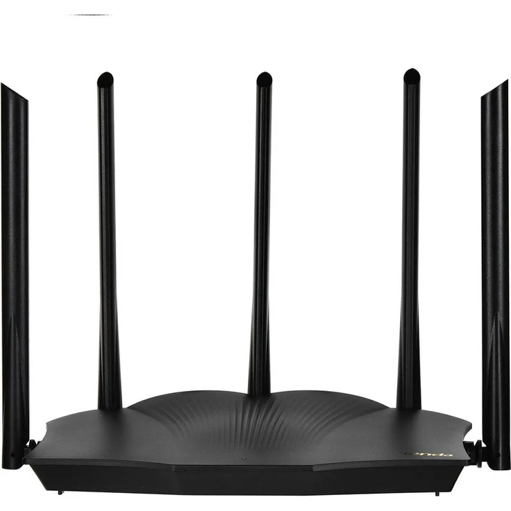 Tenda TX12 PRO, Wireless Router mit Wi-Fi 6, 2402 Mbit/s, Dual-Band, 3 Gigabit Ethernet-Ports, WPA3-Verschlüsselung, Schwarz