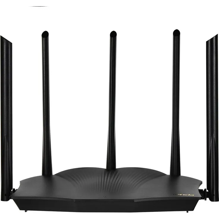 Tenda TX12 PRO, Wireless Router mit Wi-Fi 6, 2402 Mbit/s, Dual-Band, 3 Gigabit Ethernet-Ports, WPA3-Verschlüsselung, Schwarz