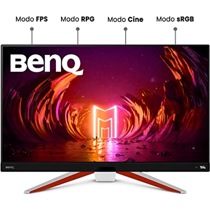 BenQ MOBIUZ EX2710U 4K Gaming Monitor (27 Zoll, IPS, 144 Hz, 1ms, HDR 600, HDMI 2.1, 48 Gbps volle Bandbreite, VRR kompatibel für PS5, Fernbedienung), Weiß – Bild 5